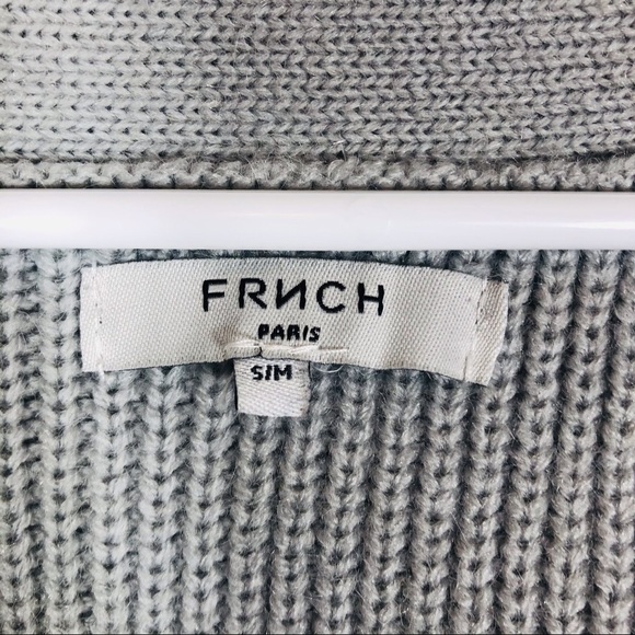 🔥SALE🔥 FRNCH Paris gray sweater Sm/Med - Picture 10 of 10